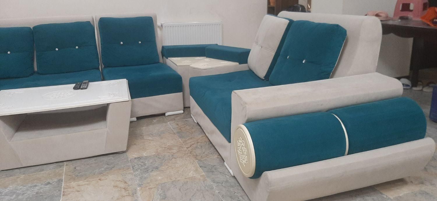 مبل راحتی ۷ نفره با لاستر|مبلمان خانگی و میز عسلی|چالوس, |دیوار