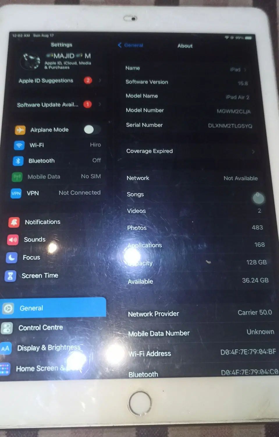 iPad air2   128|تبلت|تهران, ونک|دیوار