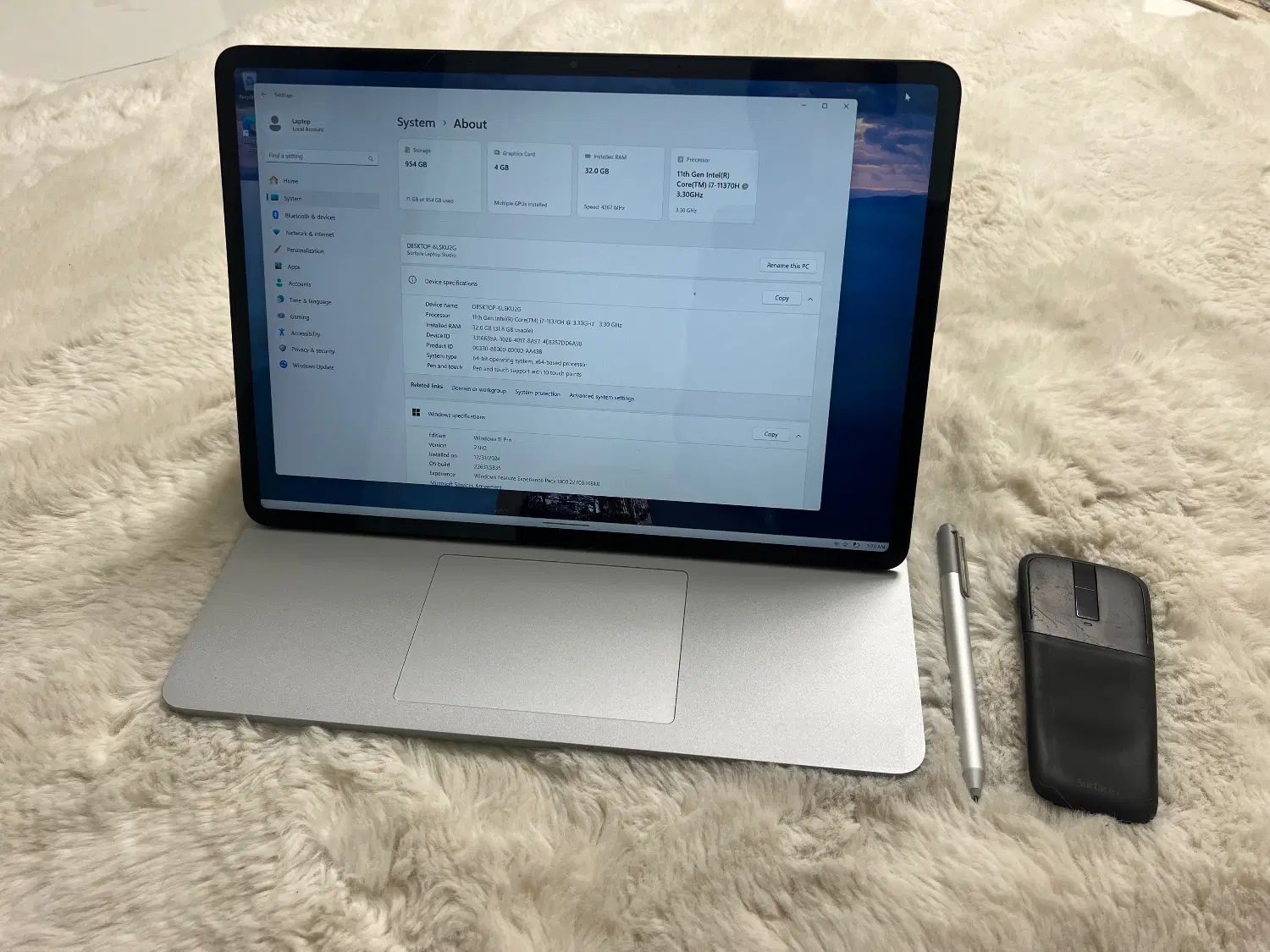 مایکروسافت Surface Laptop Studio قلم+ماوس+شارژر|رایانه همراه|کرج, گوهردشت|دیوار