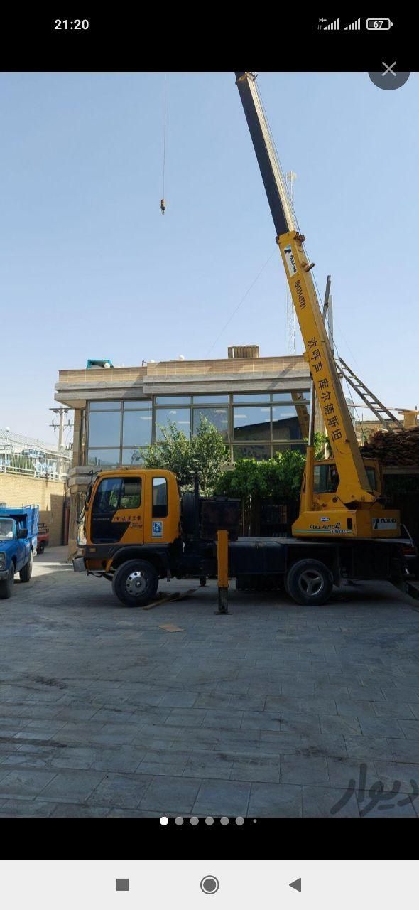 خدمات جرثقیل 7تن دکل بلند بصورت شبانه روزی|خدمات حمل و نقل|یزد, |دیوار