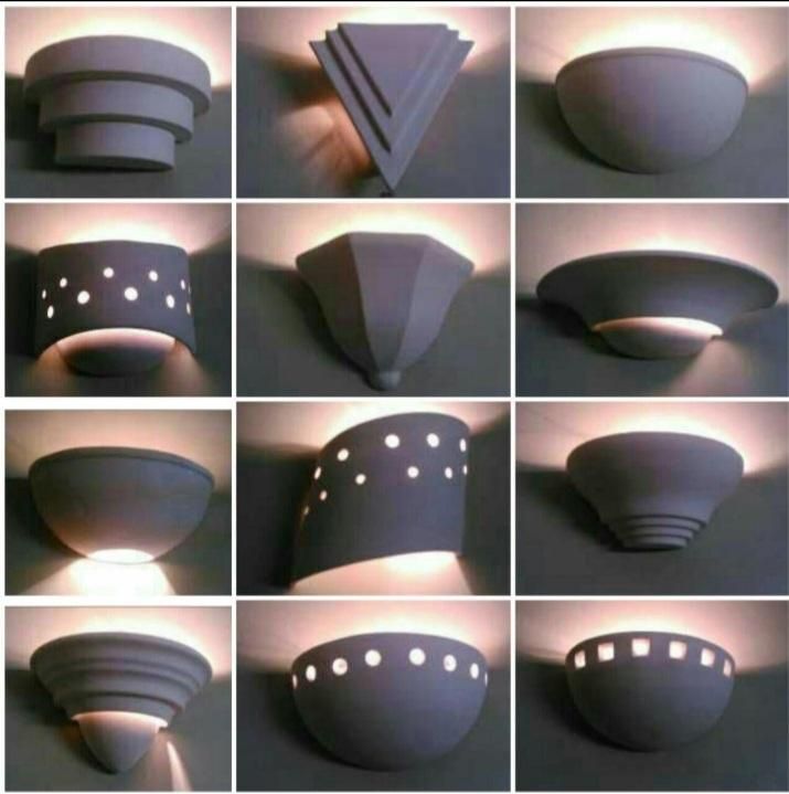 چراغ دیواری گچی|ریسه و چراغ تزئینی|تهران, جوادیه تهرانپارس|دیوار