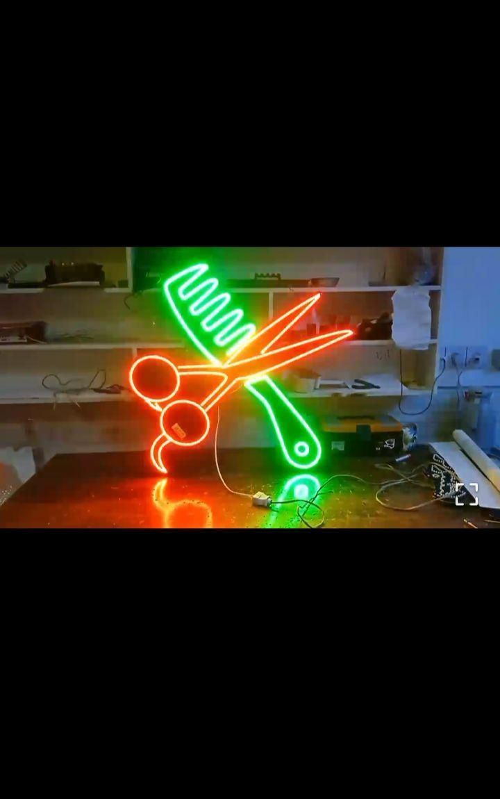 تابلو ال ای دی آرایشگامردونه رخ‌قیچی شونه اصلاح|فروشگاه و مغازه|بندرعباس, |دیوار