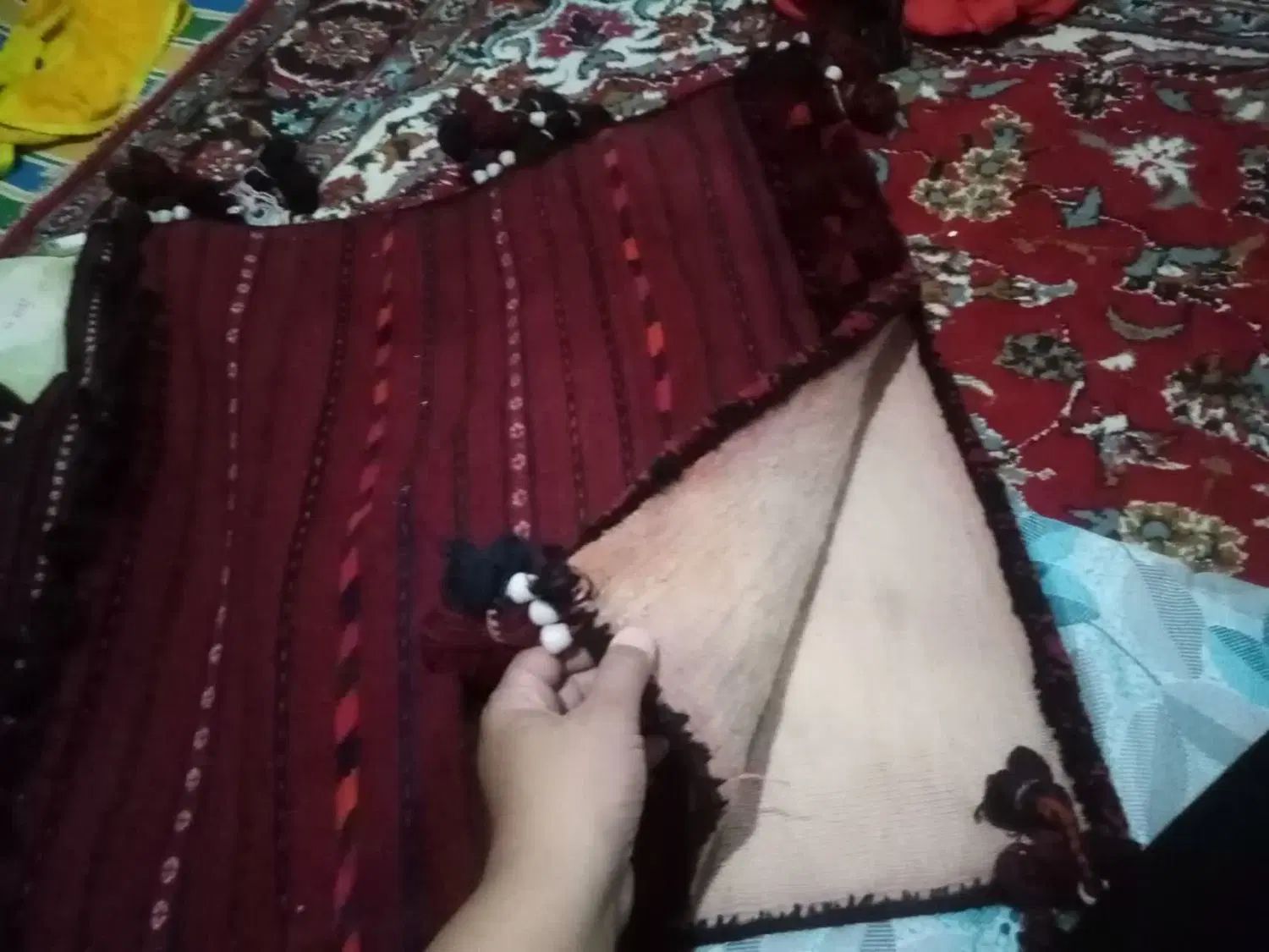 خورجین دست بافت|گلیم، جاجیم، گبه|اصفهان, شهرستان|دیوار