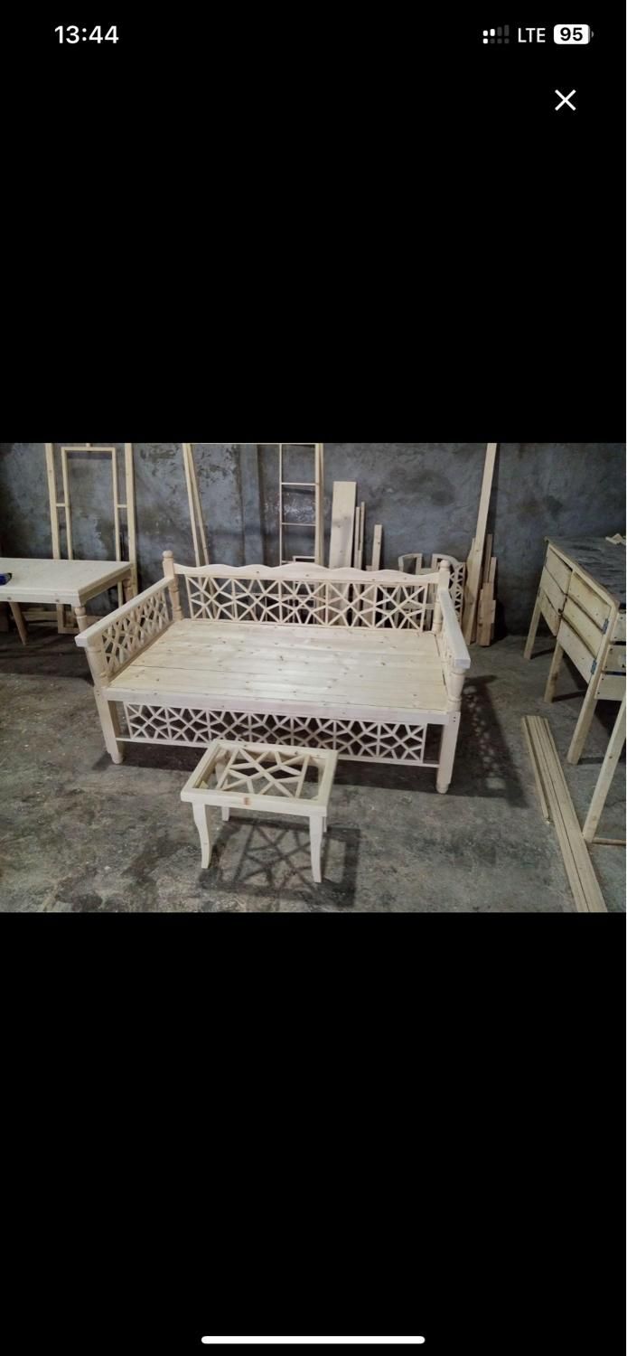 تخت سنتی، صندلی راک، میز و صندلی|تخت و سرویس خواب|آستانه اشرفیه, |دیوار