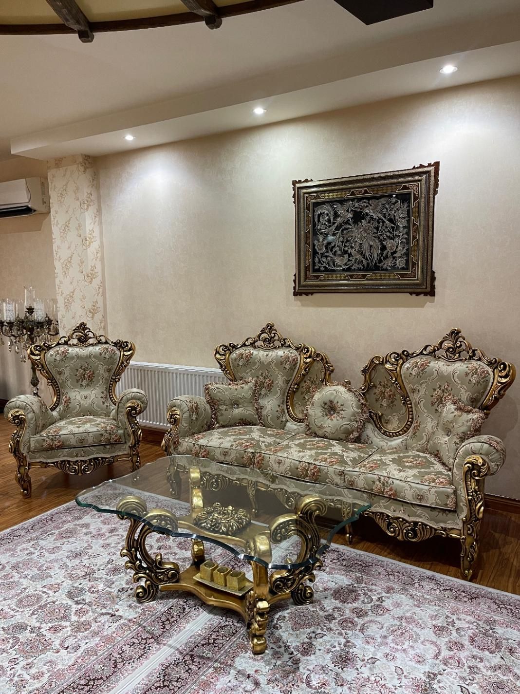 مبل استیل منبت کاری|مبلمان خانگی و میز عسلی|رشت, گلسار|دیوار