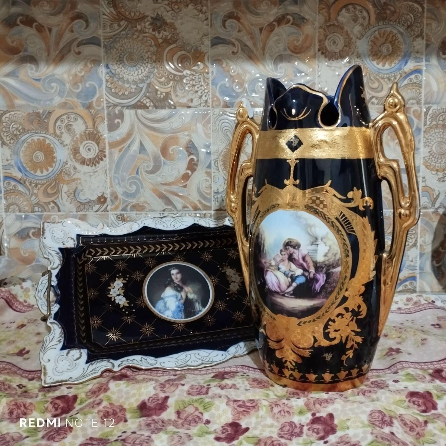 گلدان و سینی دکوری (توضیحات چک شود)|صنایع دستی و سایر لوازم تزئینی|تهران, قاسم‌آباد|دیوار