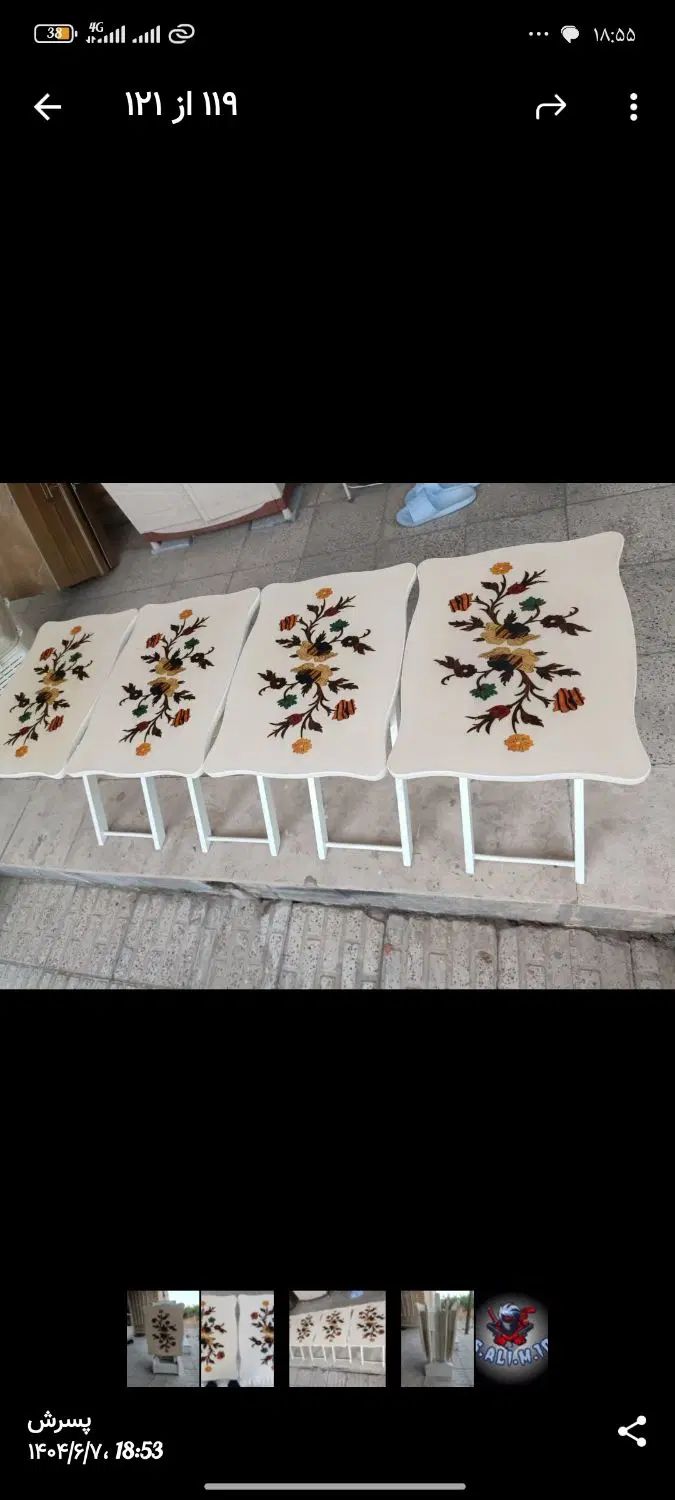 سه عدد مبل دو نفره به همراه چهار عدد میز عسلی|مبلمان خانگی و میز عسلی|گلپایگان, |دیوار