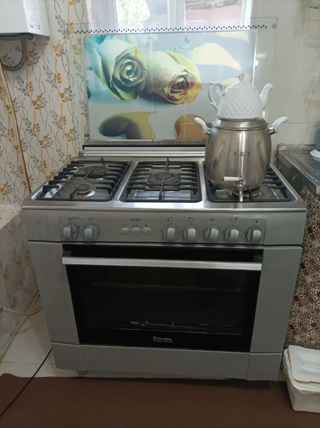 اجاق گاز تمام استیل دارای فر و جوجه گردان|اجاق گاز و لوازم برقی پخت‌وپز|خشکبیجار, |دیوار