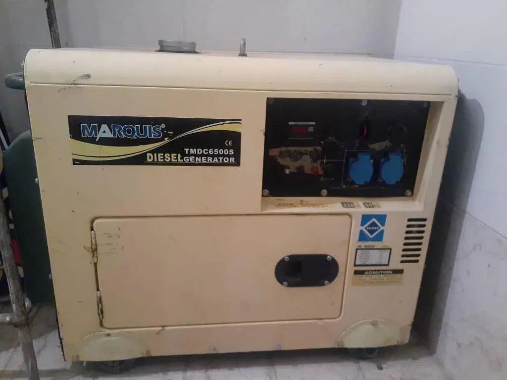 موتور برق مارکیوس دیزل سایلنت ۶۵۰۰ وات|ماشین‌آلات صنعتی|کرج, کارخانه قند|دیوار