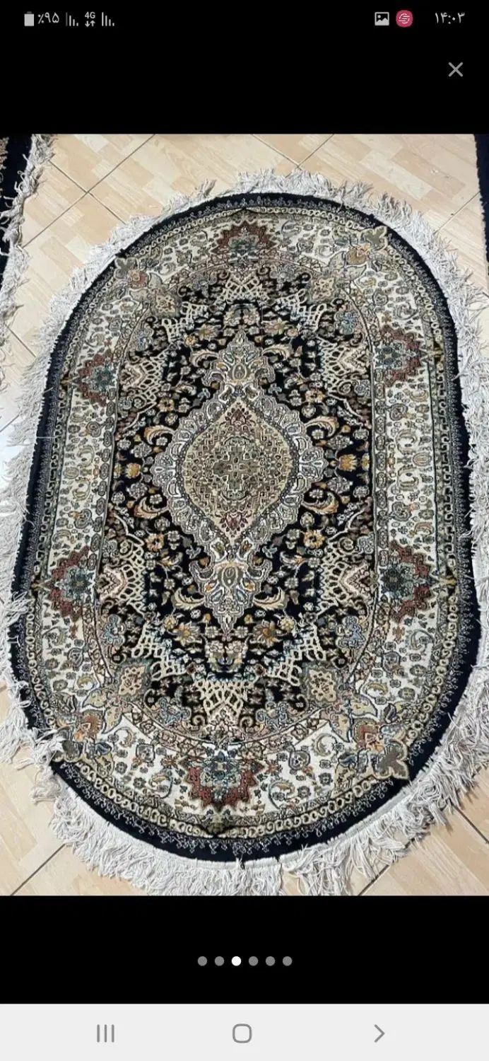 یک جفت قالیچه ۱.۵متری ۷۰۰شانه سرمه ای|فرش|کرج, کیانمهر|دیوار