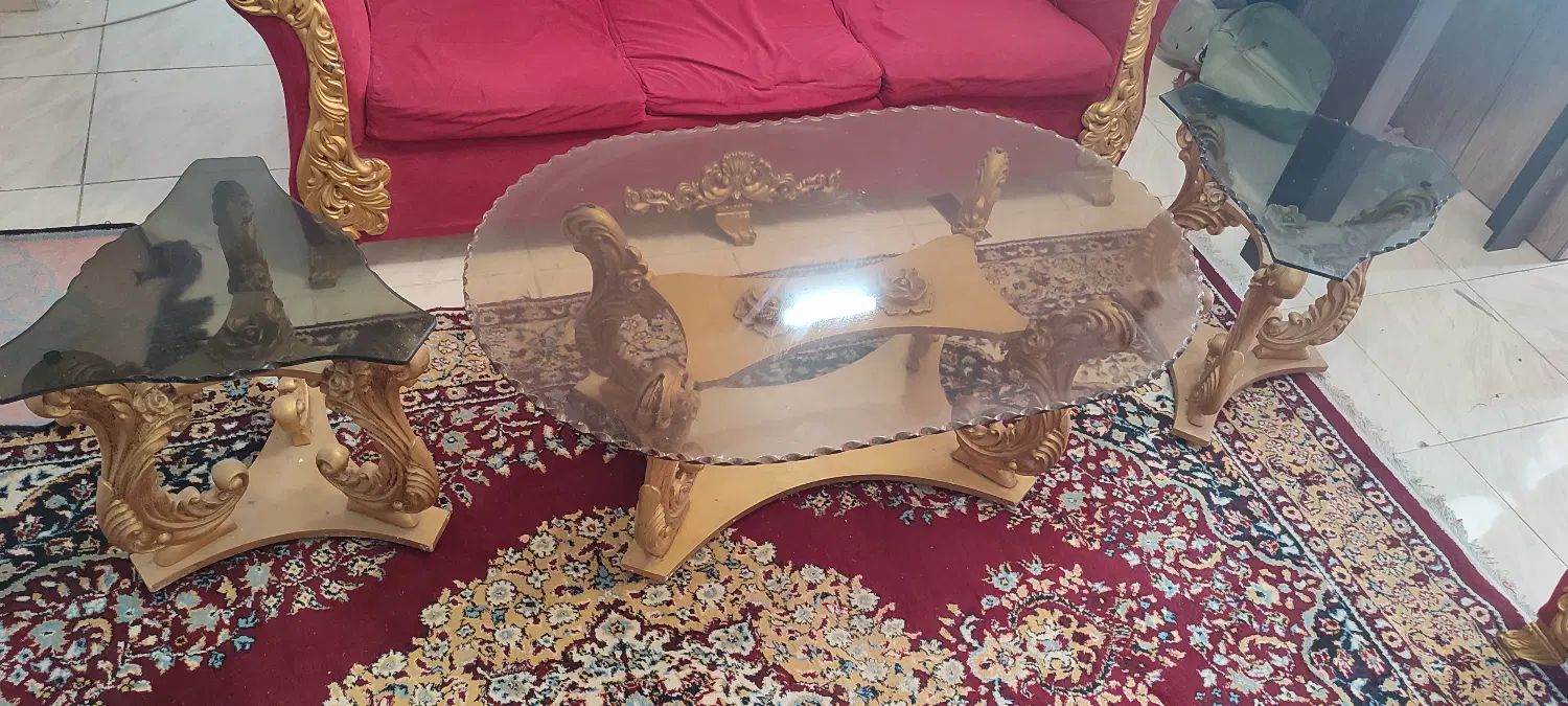مبل و میز ناهار خوری کارکرده|مبلمان خانگی و میز عسلی|تهران, شهرک صادقیه|دیوار