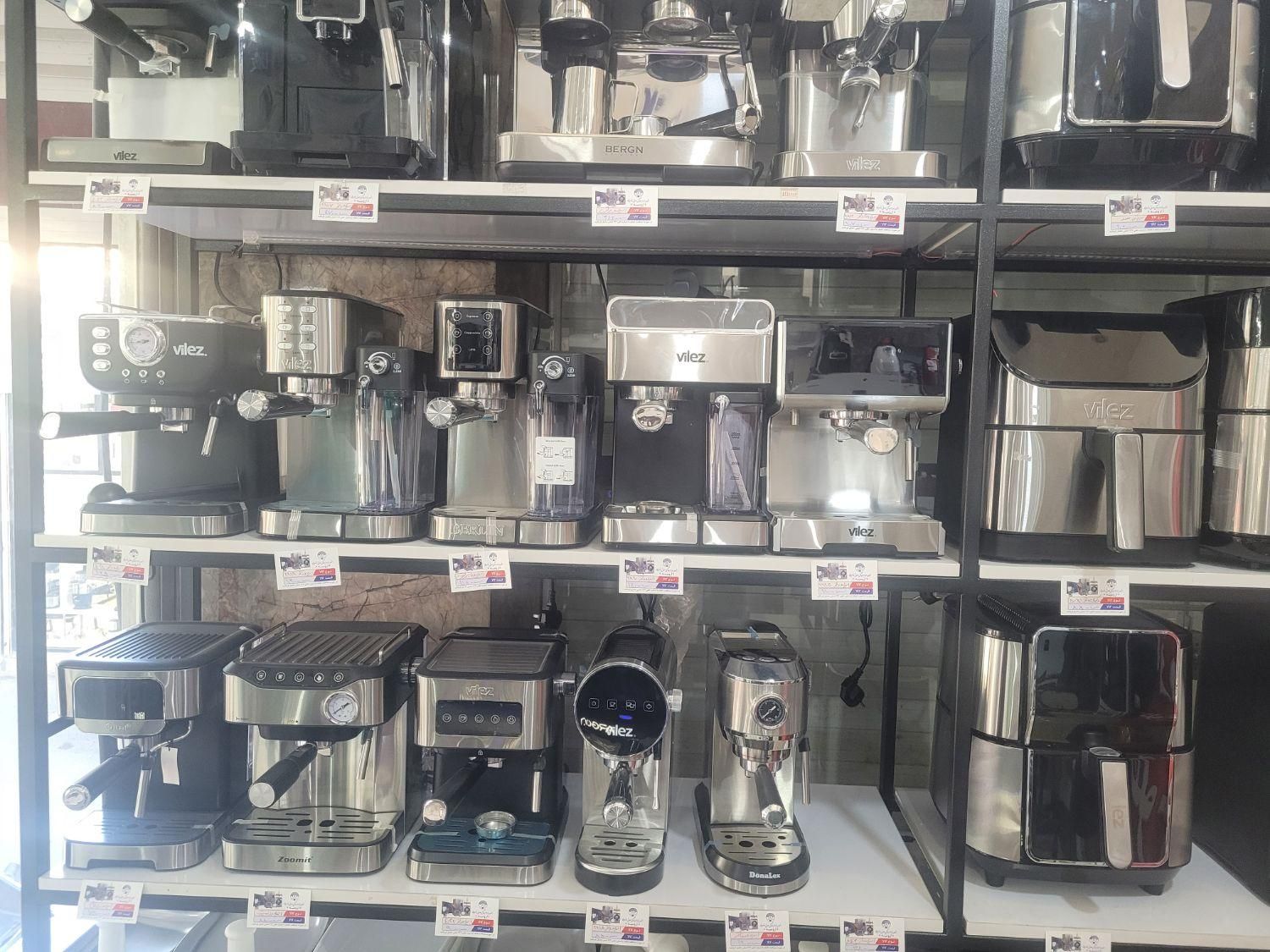 تمام وسایل برقی اسپرسو ولز سرخ کن بدون چک بدون پیش|سماور، چایساز، قهوهساز|ارومیه, |دیوار