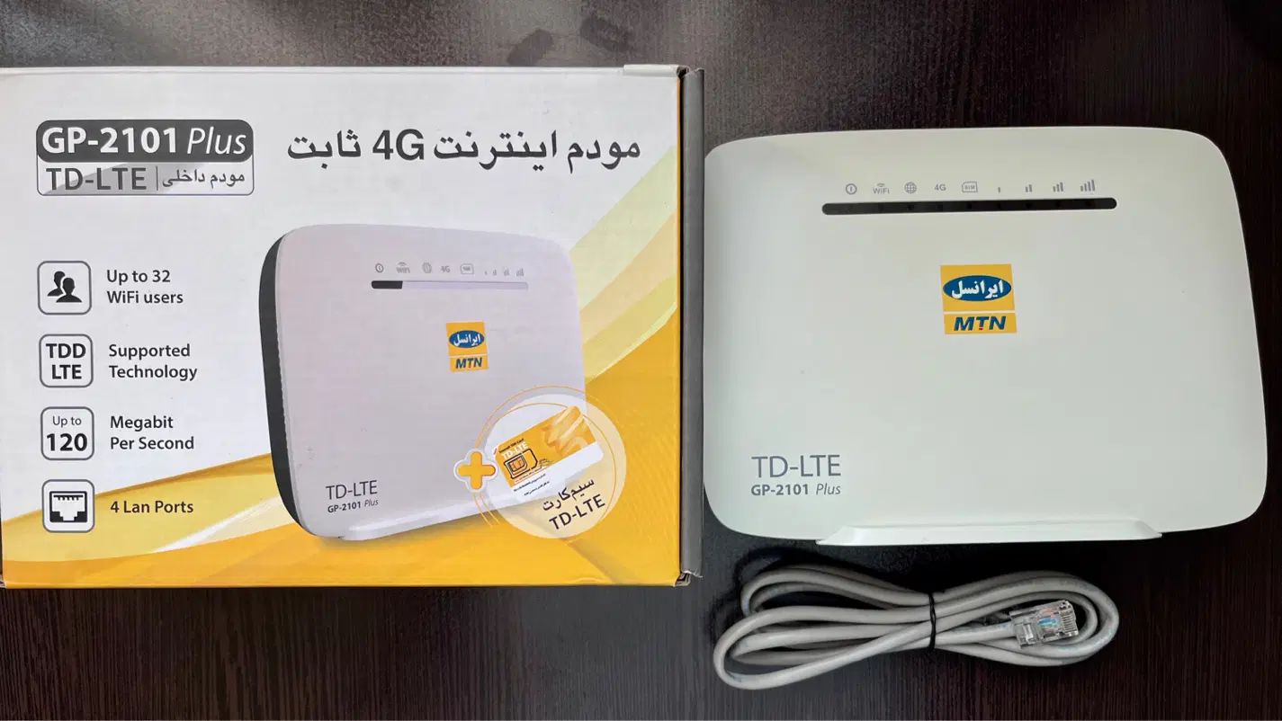 مودم TD-LTE ایرانسل مدل GP2101 PLUS|مودم و تجهیزات شبکه|تهران, شهرک محلاتی|دیوار