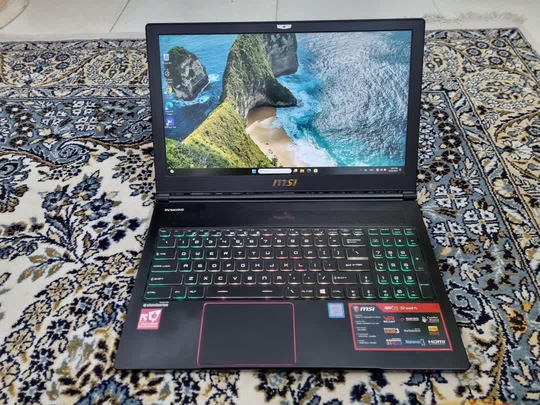 لپ تاپ گیمینگ i7 گرافیک ۶ گیگ msi gs63|رایانه همراه|تهران, شهر‌زیبا|دیوار