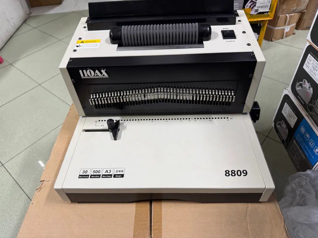 سیمی فنر زن صحافی کتاب تمام برقی برش کاغذ AX8809|لوازم التحریر|تهران, ایرانشهر|دیوار