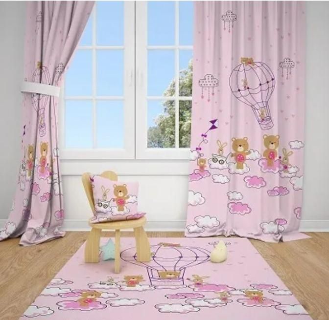 ۵۵ درصد آف ست پرده فرش رو تختی کودک  ۱۰۰۰طرح اقساط|پرده، رانر، رومیزی|مشهد, آزادشهر|دیوار