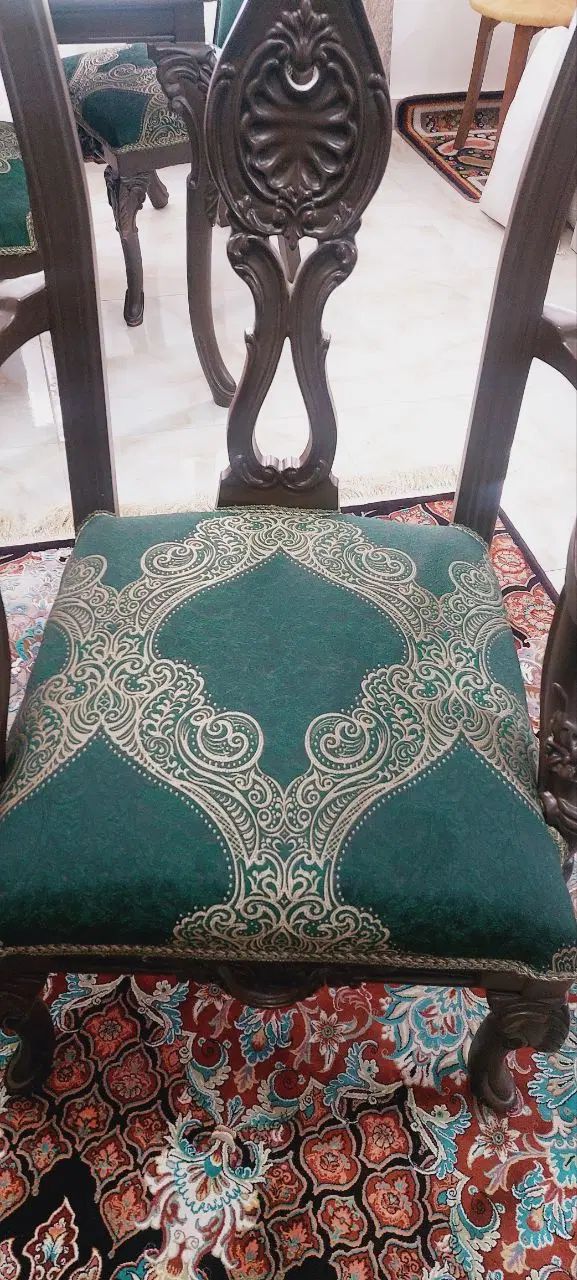 مبل ۷نفره با میزناهارخوری ۶نفره مدل چپندر|مبلمان خانگی و میز عسلی|فومن, |دیوار