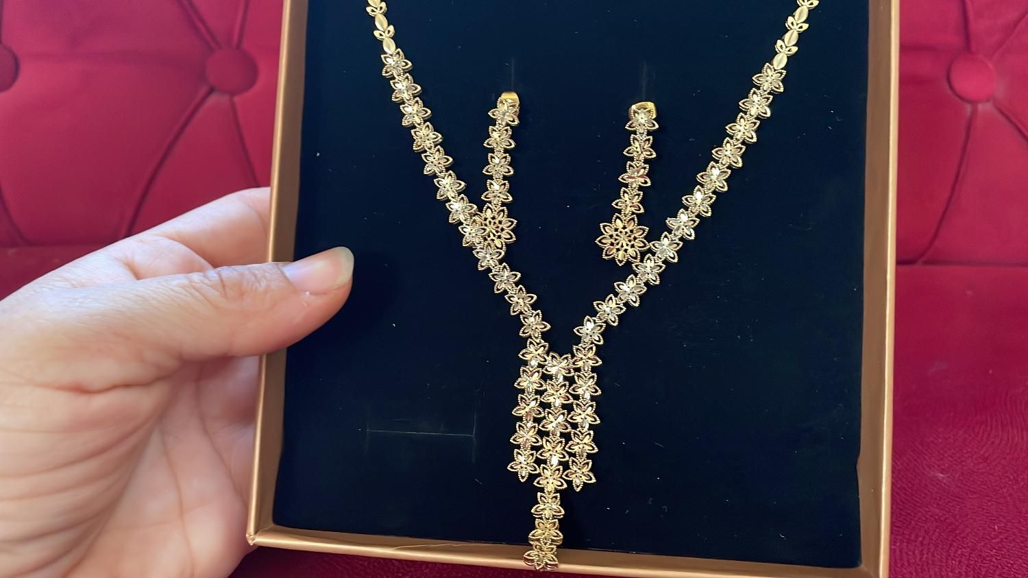 ست نقره با ابکاری طلا|جواهرات|آمل, |دیوار