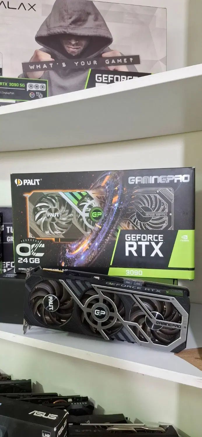کارت گرافیک حرفه ای rtx3090 palit گیمینگ پرو  پلیت|قطعات و لوازم جانبی رایانه|تهران, سلسبیل شمالی|دیوار