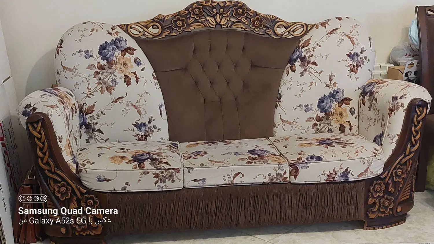 مبلمان نئوکلاسیک ۸ نفره|مبلمان خانگی و میز عسلی|کرج, برغان|دیوار
