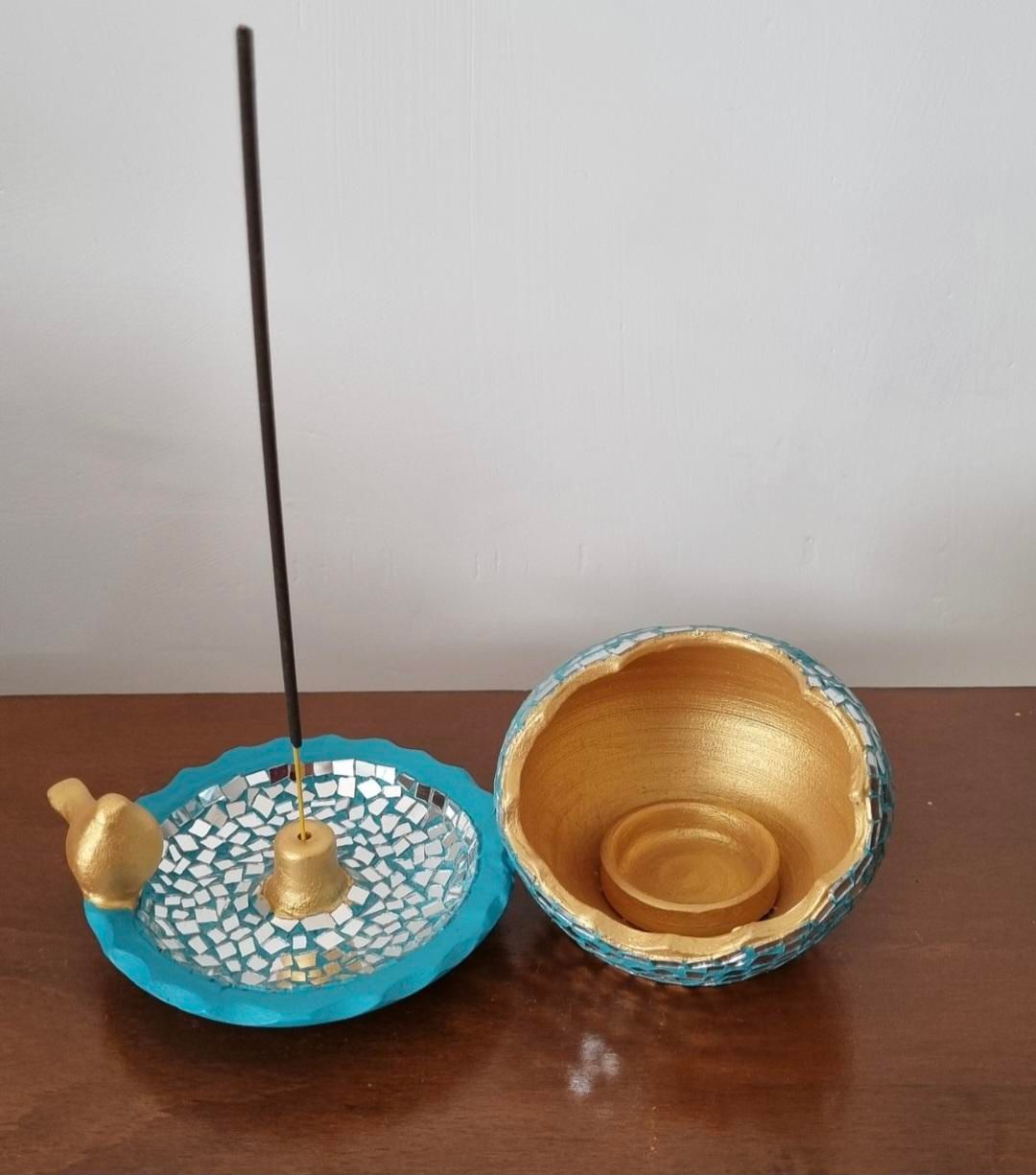 ظروف پذیرایی آینه کاری شده|صنایع دستی و سایر لوازم تزئینی|رشت, استادسرا|دیوار