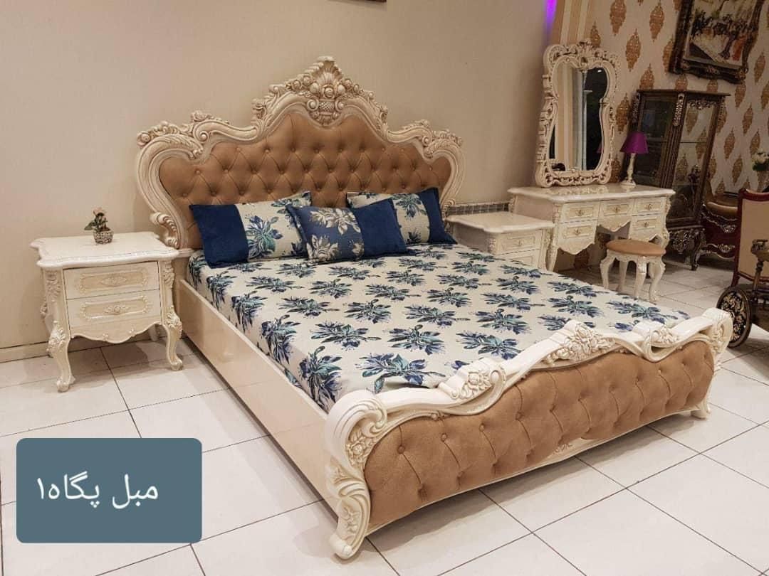 تخت خواب دونفره مدل لامینور|تخت و سرویس خواب|اردبیل, |دیوار