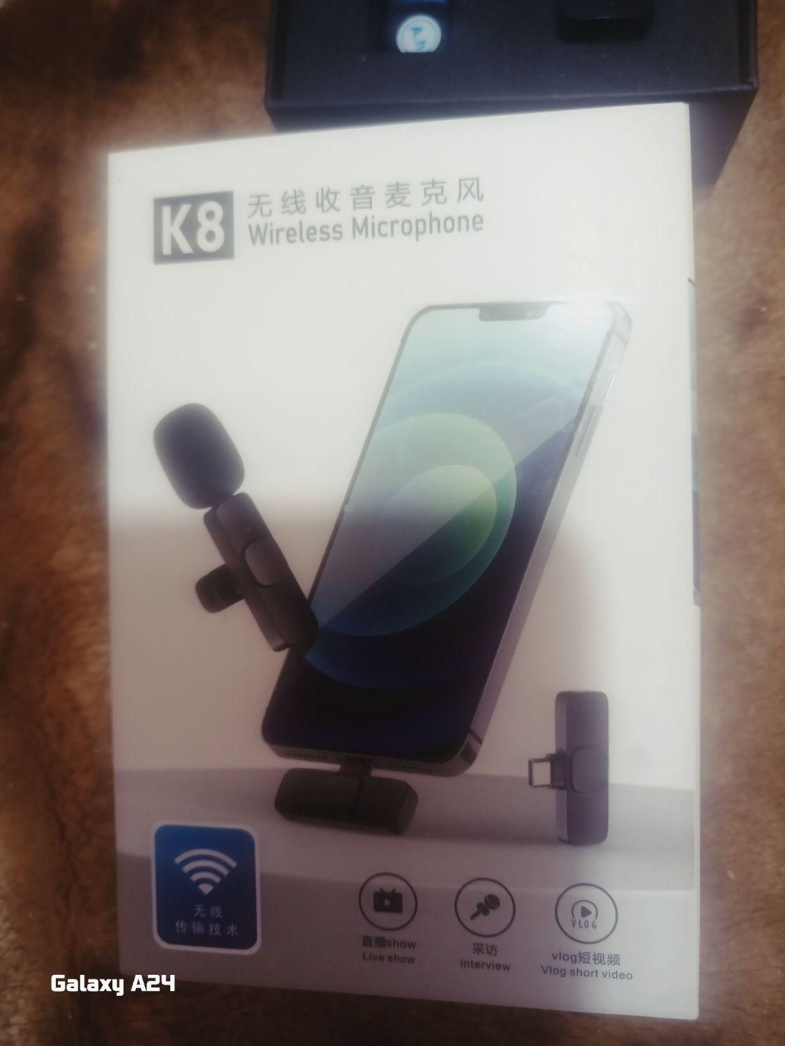 میکروفن بدون سیم تایپ سی k8|صوتی و تصویری|کرج, حیدرآباد|دیوار
