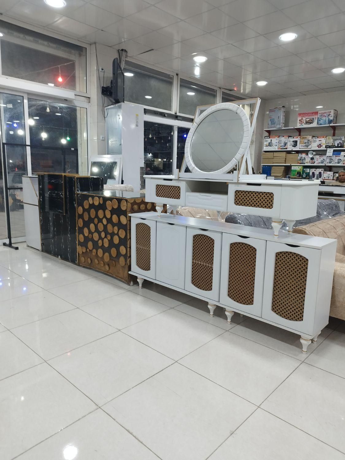 آینه کنسول جاکفشی کمد نقد و اقساط خورموج با ارسال|بوفه، ویترین، کنسول|خورموج, |دیوار