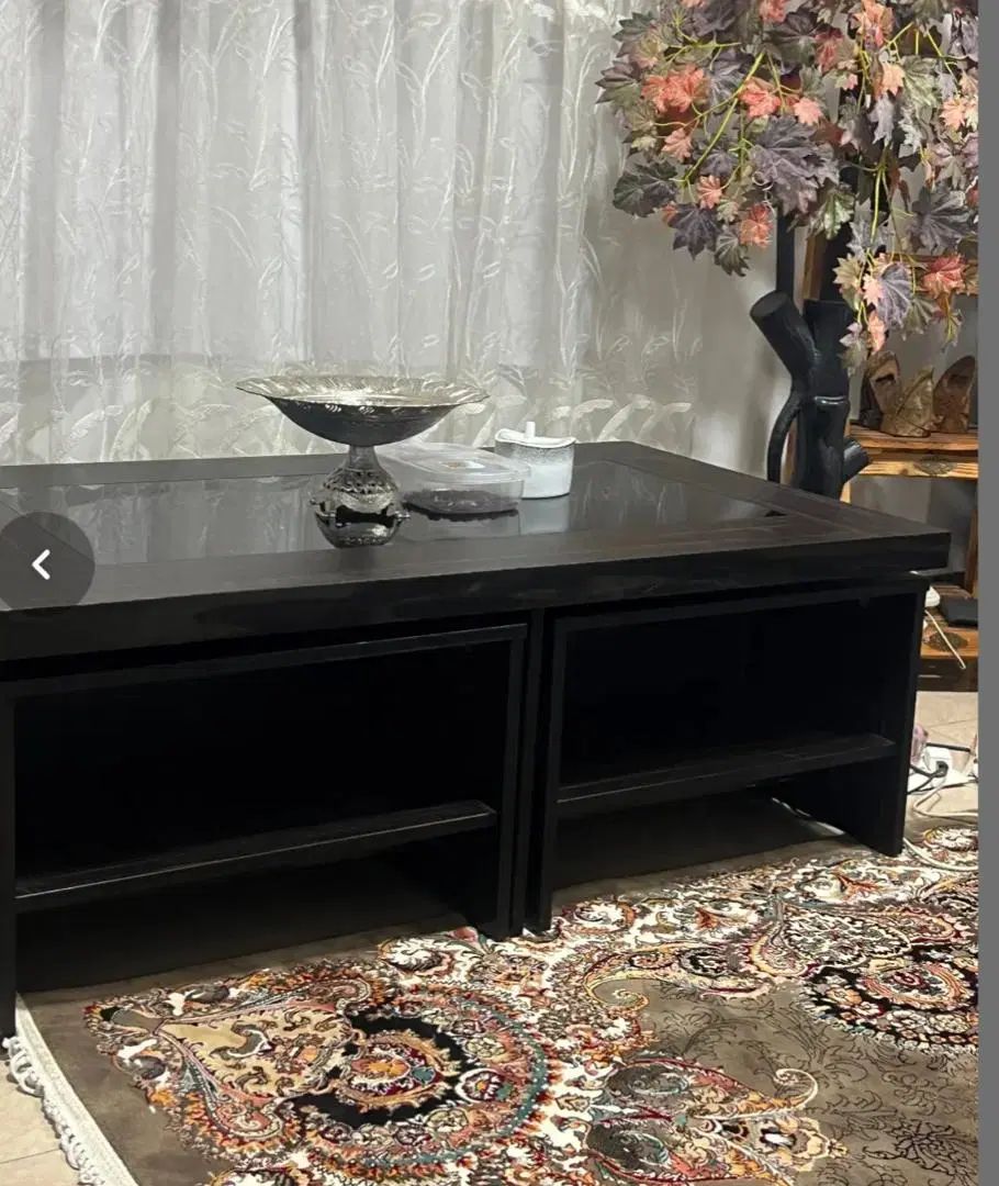 میز وسط پذیرایی و به همراه ۴ عدد میز عسلی|مبلمان خانگی و میز عسلی|رشت, توشیبا|دیوار