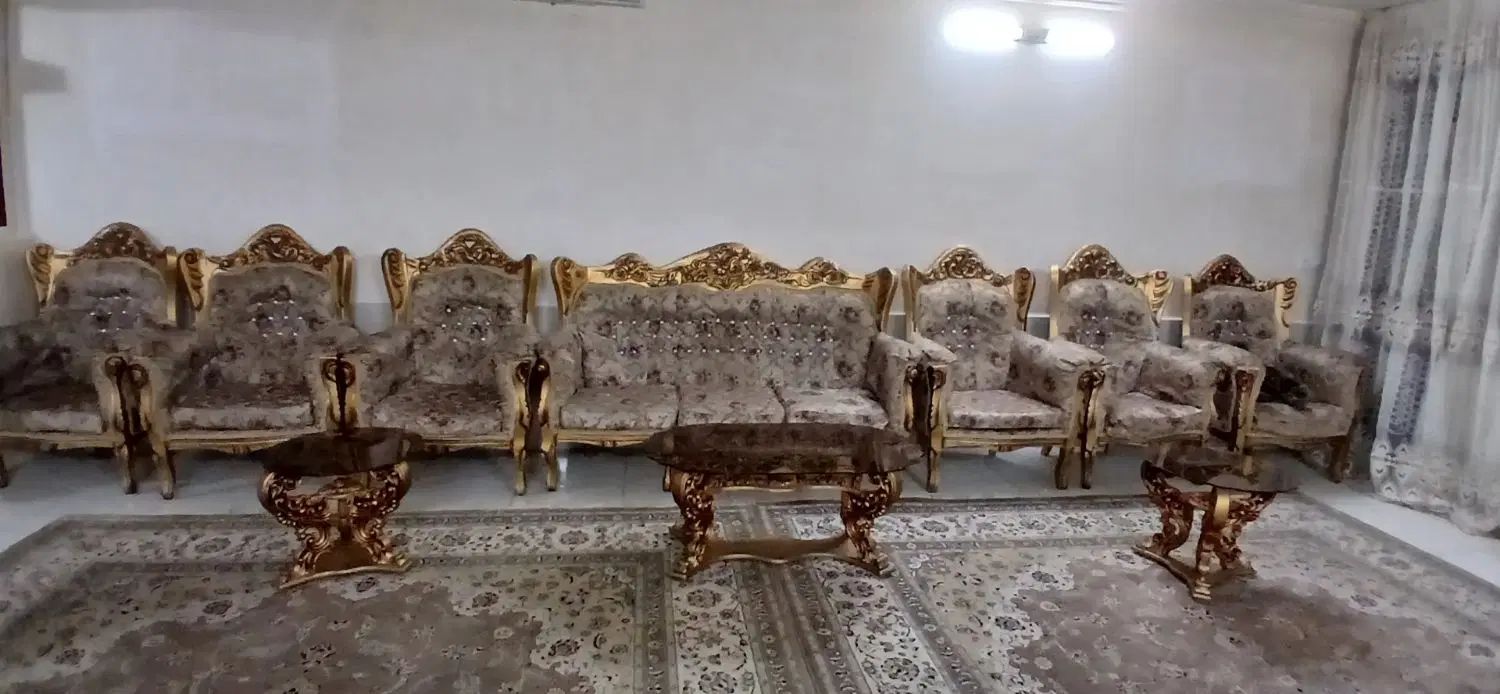 مبل 9نفره ومیزعسلی|مبلمان خانگی و میز عسلی|مشهد, قائم|دیوار