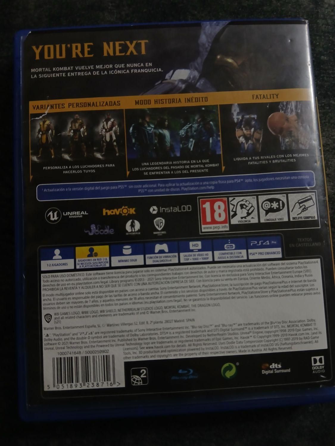 مورتال کامبت ۱۱ ps4|کنسول، بازی ویدئویی و آنلاین|تهران, خانی آباد نو جنوبی|دیوار