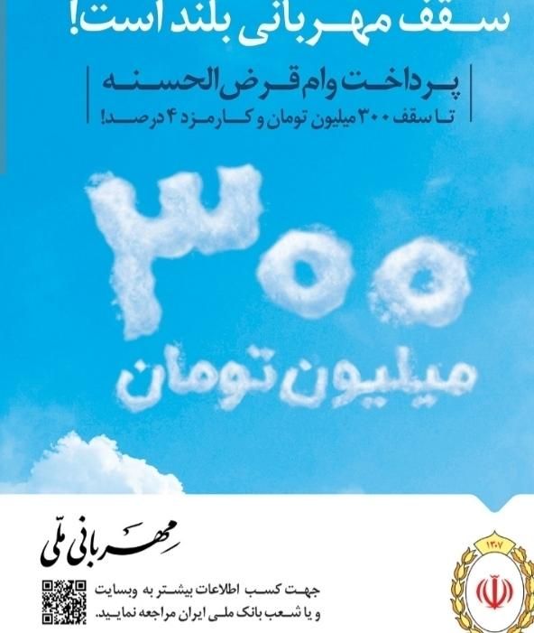 امتیاز وام مهربانی بانگ ملی ۳۰۰|کارت هدیه و تخفیف|رفسنجان, |دیوار