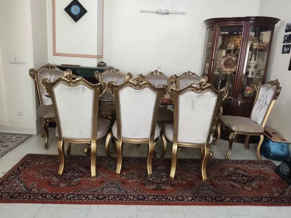 مبلمان استیل ۸نفره همراه با میز و صندلی ناهارخوری|مبلمان خانگی و میز عسلی|تهران, پرواز|دیوار