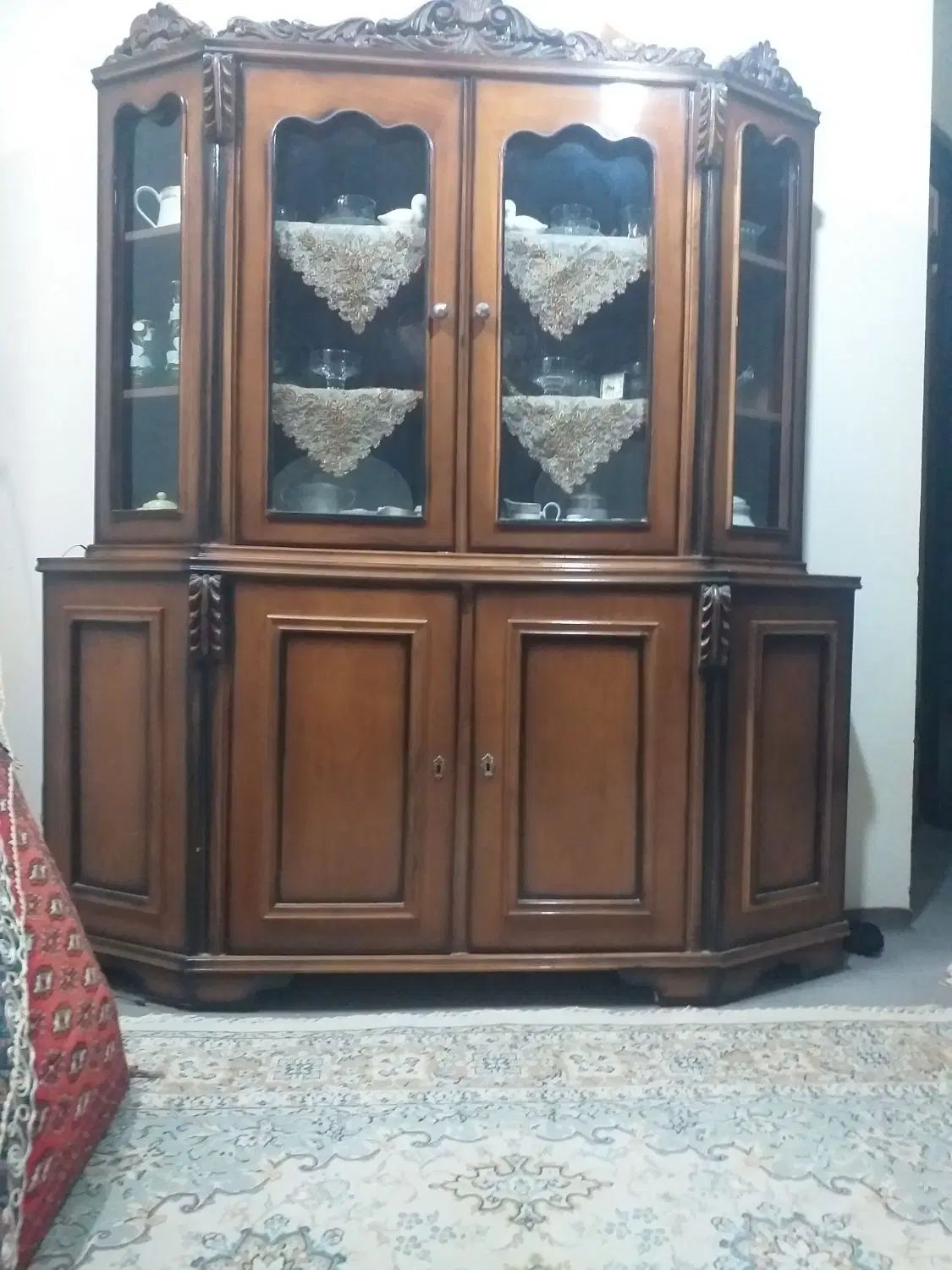 بوفه نوستالژی چوب در حد نو|بوفه، ویترین، کنسول|مشهد, گاز|دیوار