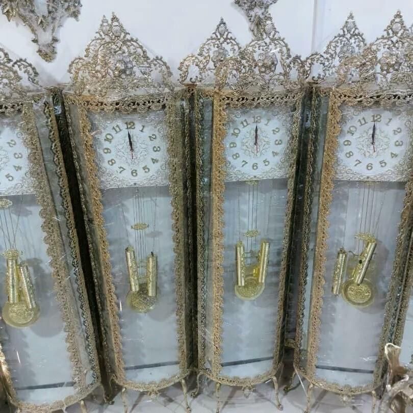 ساعت ایستاده ساده وکنسولی برنزی برنز شیک|ساعت دیواری و تزئینی|کرمانشاه, |دیوار