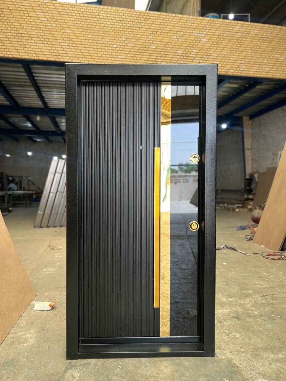 درب استیل خور مشکی ضدسرقت 634ترمو زدضربه ضد سرقت|مصالح و تجهیزات ساختمان|کرج, خرمدشت|دیوار