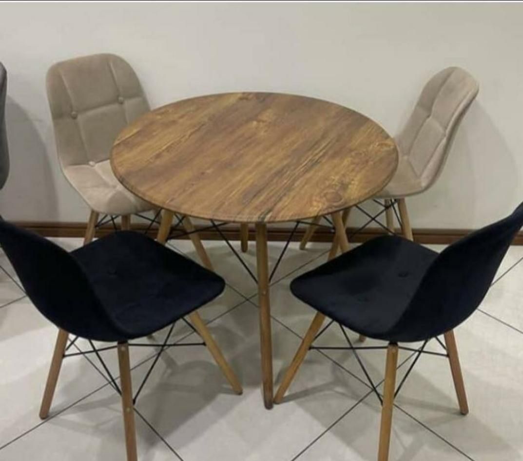 میز و صندلی غذاخوری پارچه ای الماس ست۴نفره کدpz230|میز و صندلی غذاخوری|یزد, |دیوار