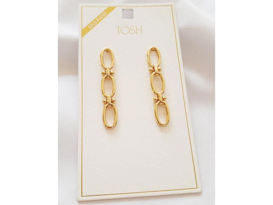 گوشواره آویز بلند تیفانی با روکش طلا|بدلیجات|ارومیه, |دیوار