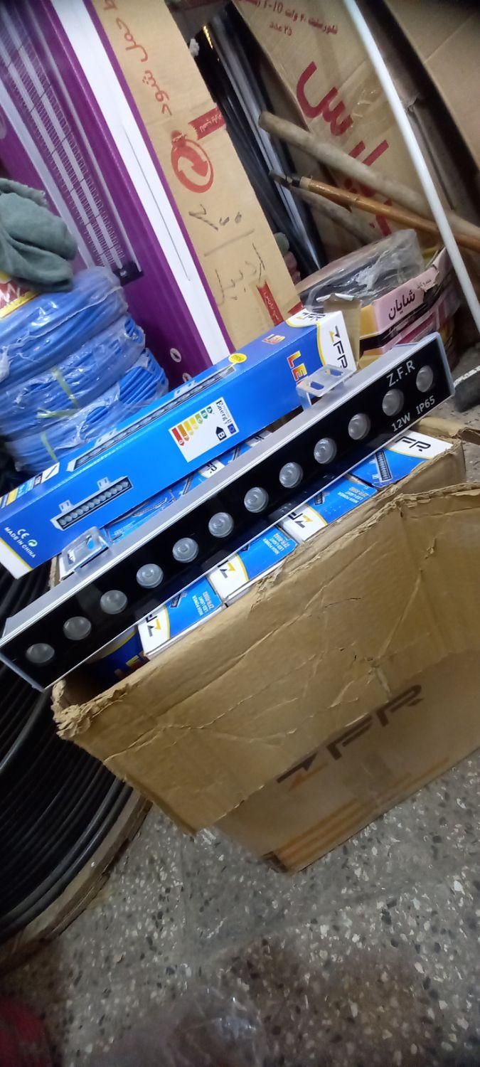 چراغ وال واشر تزئنی نورپردازی ۱۲W نما ZFRآفتابی|ریسه و چراغ تزئینی|اردبیل, |دیوار