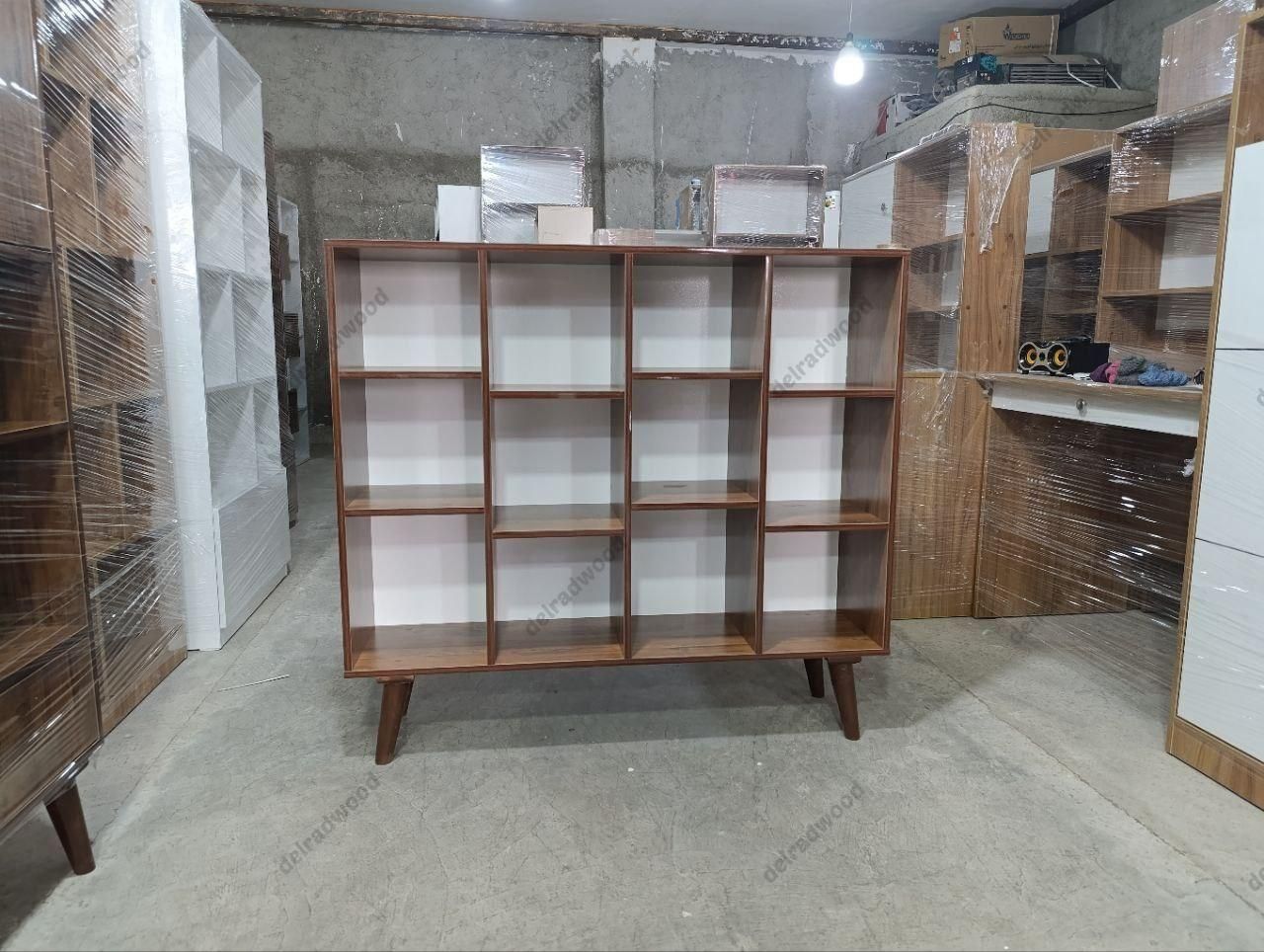 کتابخانه ویترینی پایه دارکد120|کتابخانه، شلف، قفسه‌های دیواری|کرج, عظیمیه|دیوار