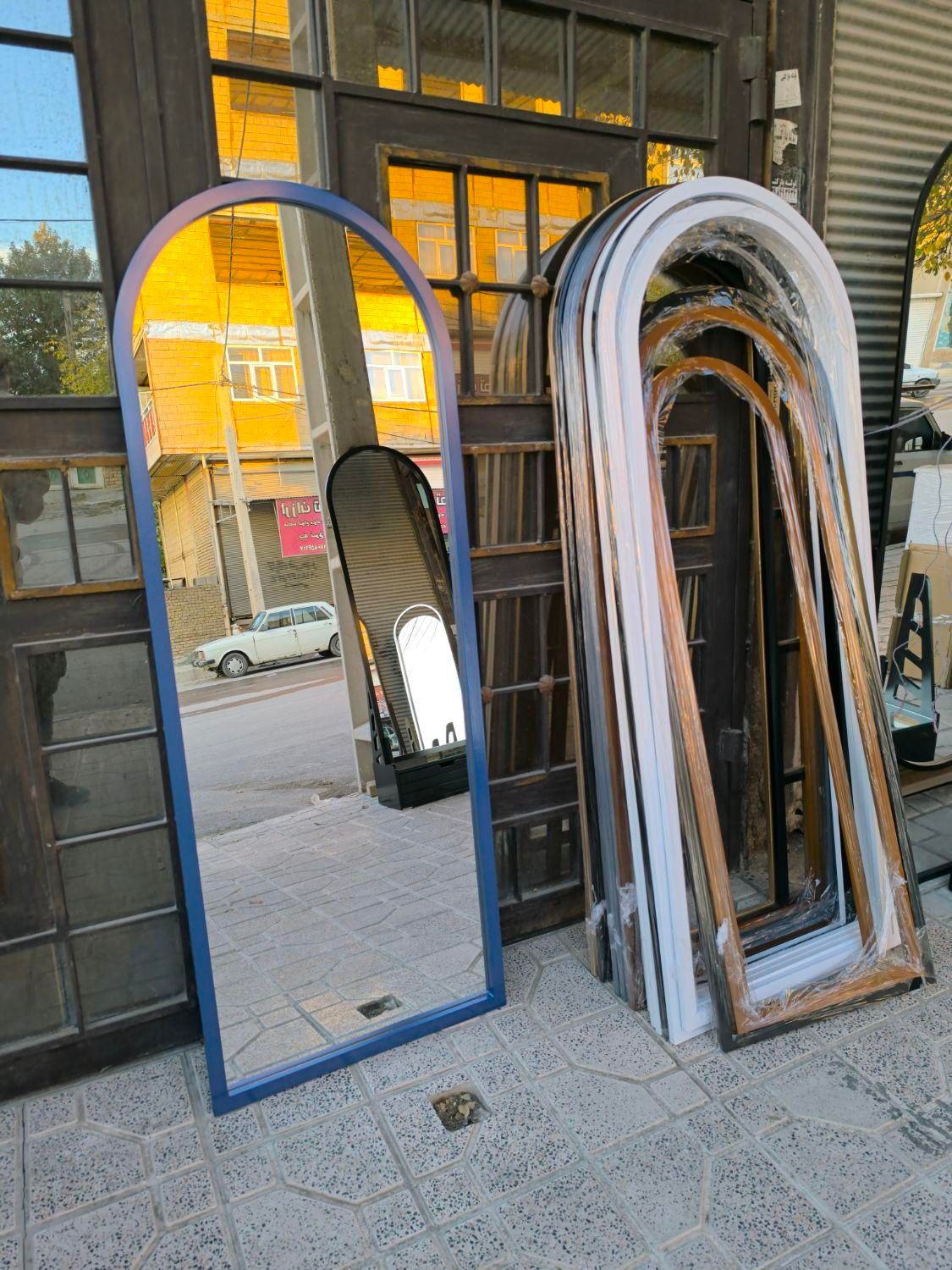 آینه قدی آبی صدفی|آینه|سقز, |دیوار