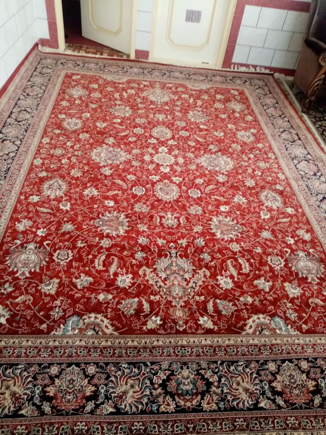 2 تخته فرش سالم کم استفاده شده در حد خیلی نو|فرش|تربت‌حیدریه, مسجد جامع|دیوار