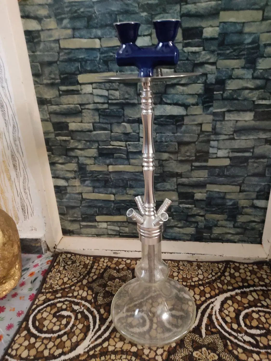 قلیان چهار شلنگه  قلیون چهار شلنگ  قلیون برنجی|صنایع دستی و سایر لوازم تزئینی|کرج, حصارک بالا|دیوار