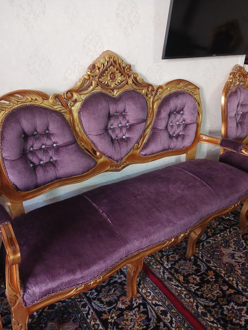 مبل سلطنتی تعویضی|مبلمان خانگی و میز عسلی|شهرضا, |دیوار