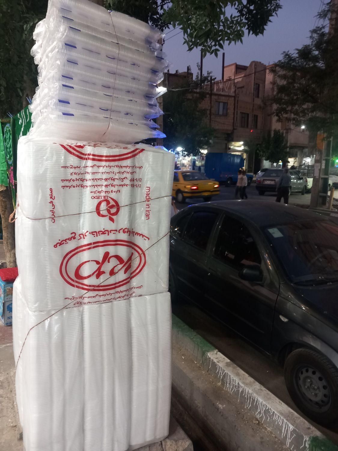 فروش ویژه ظرف تک پرسی و دو پرسی و لیوان یکبارمصرف|ظروف نگهدارنده، پلاستیکی، یک‌بارمصرف|قرچک, |دیوار