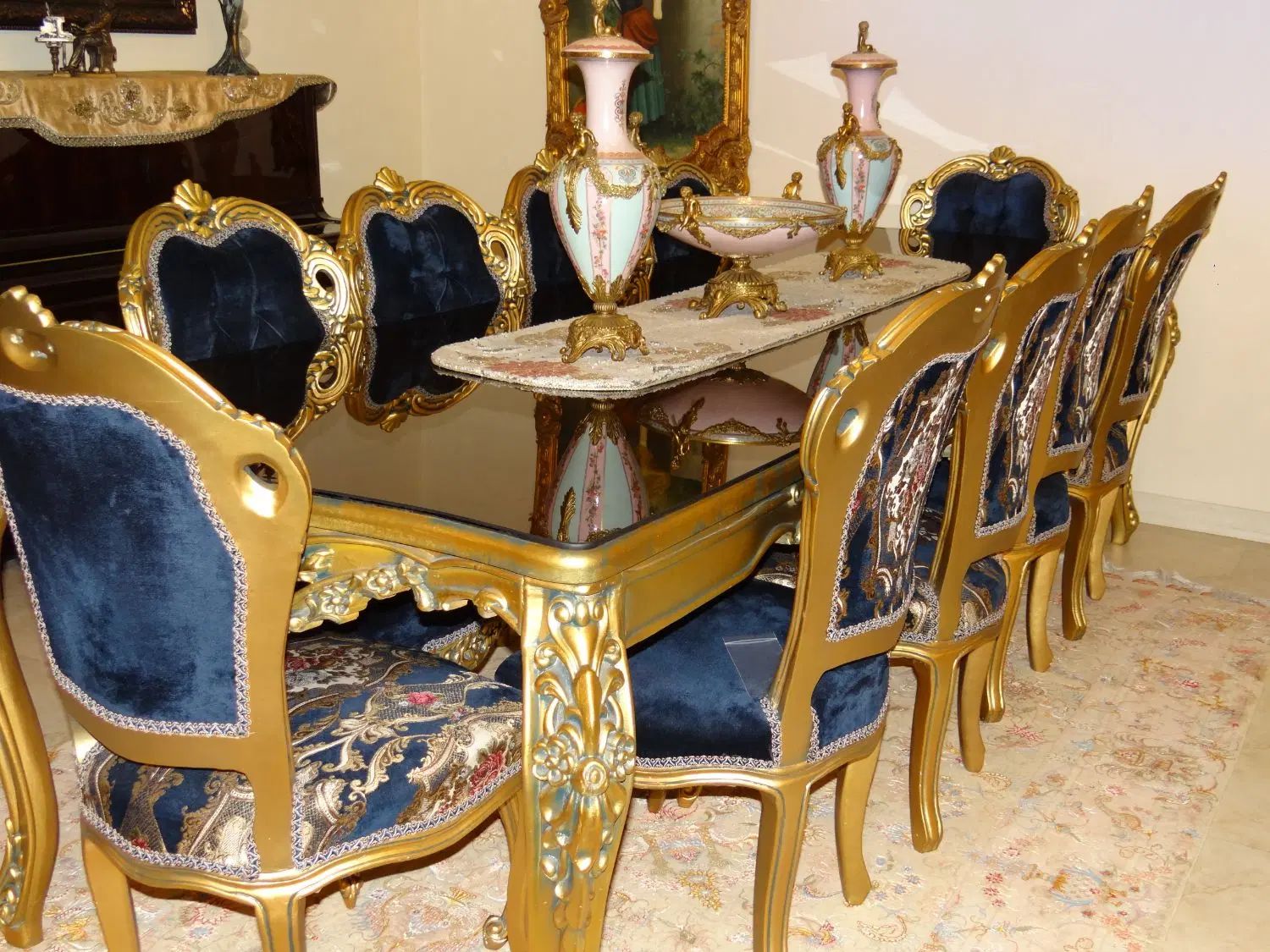 ست مبلمان ۹ نفره و لاوست و میز ناهارخوری ۱۰ نفره|مبلمان خانگی و میز عسلی|تهران, پاسداران|دیوار