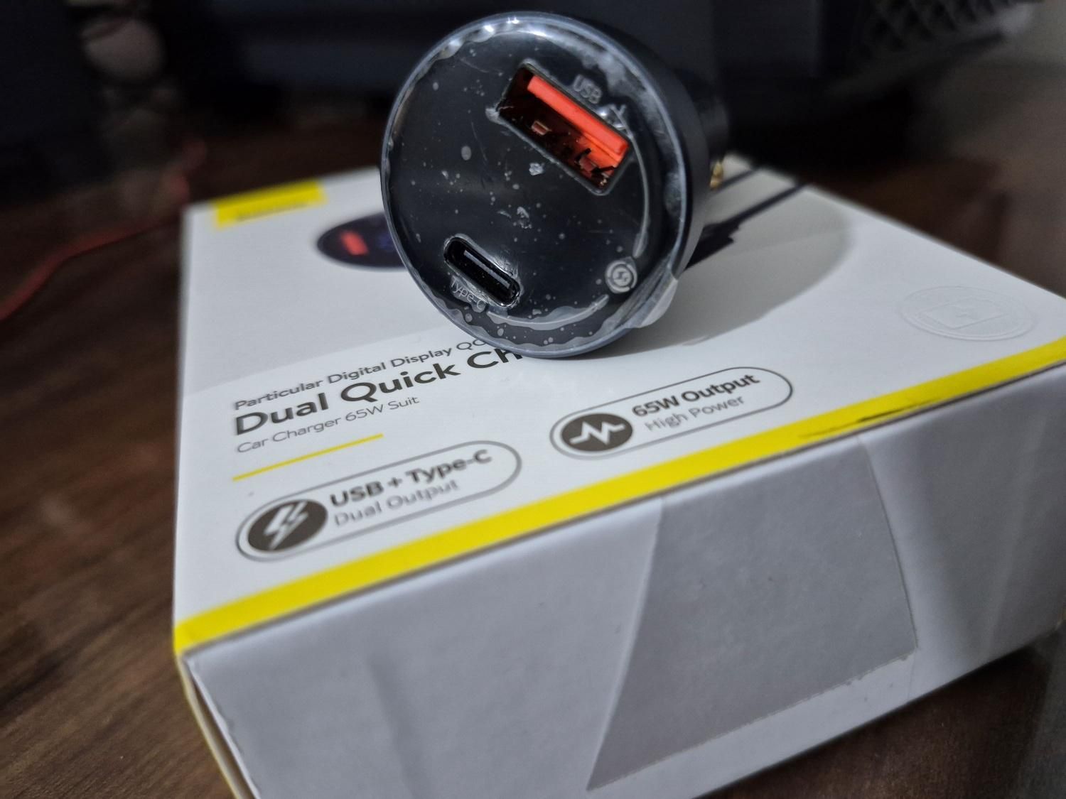 َشارژر فندکی ماشین Baseus Dual 65w|لوازم جانبی موبایل و تبلت|آمل, |دیوار