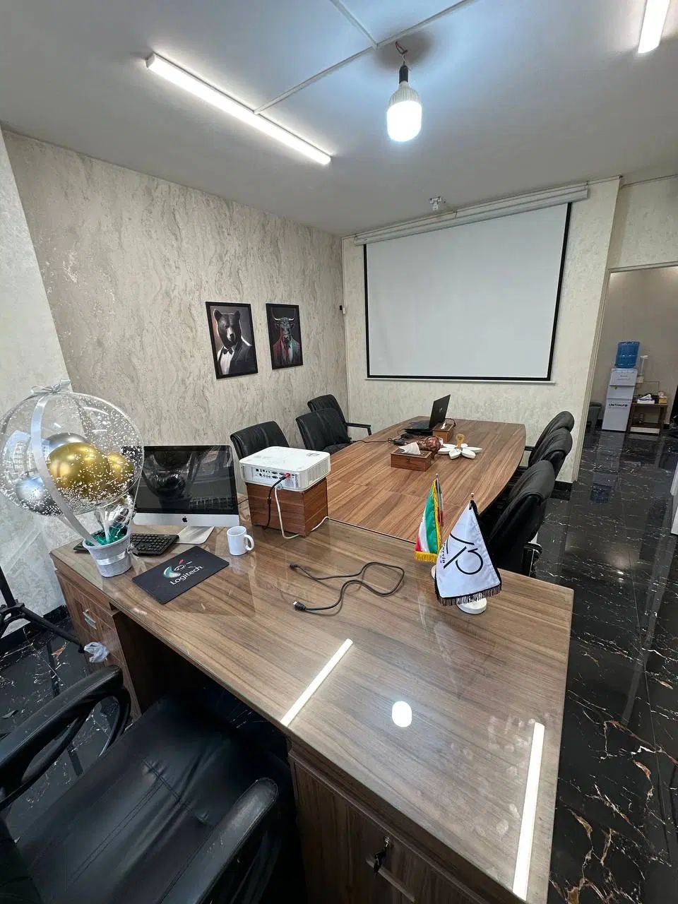 میز کنفرانس و کانتر منشی (کامل)|دفتر کار|تهران, جهاد|دیوار