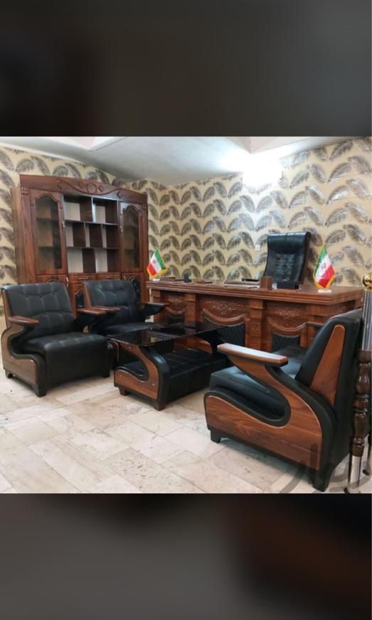 میزممبران مدیر/مبل فوم سردآرا/صندلی چرخدارچرم براق|دفتر کار|یاسوج, |دیوار