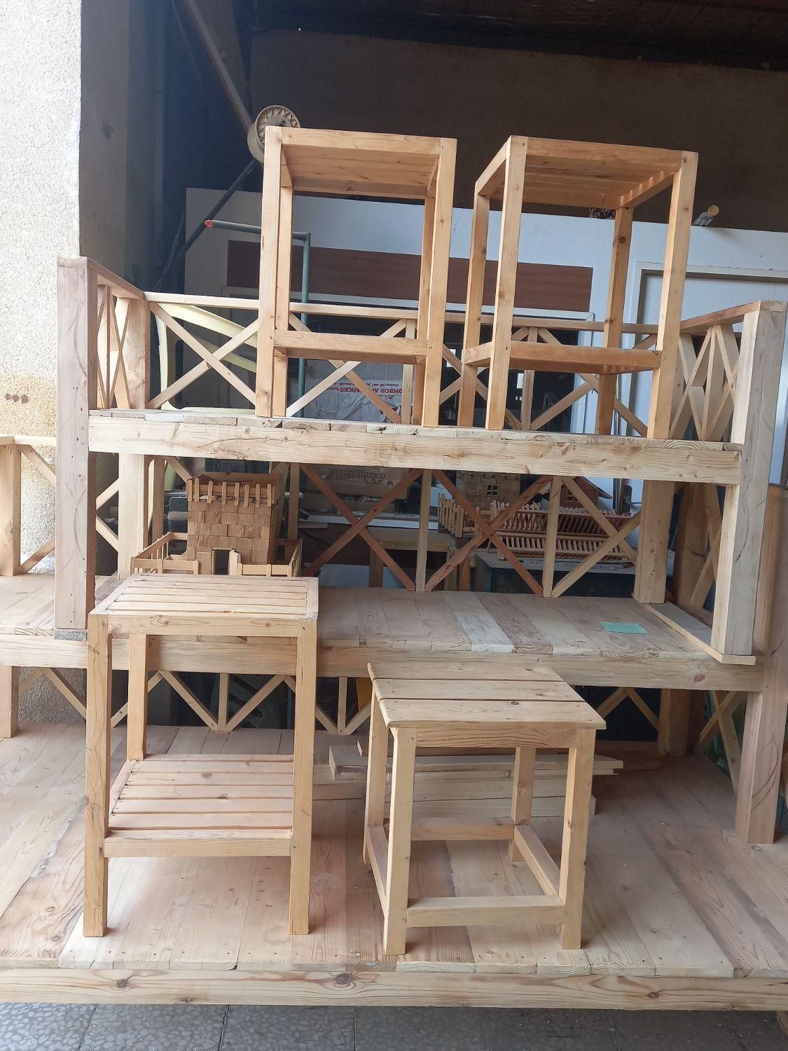 تخت باغی چوبی . جاکفشی هایگلس سینی  تمام چوب|صندلی و نیمکت|کیش, |دیوار